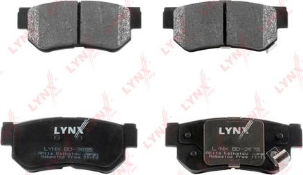 LYNXauto BD-3605 - Kit de plaquettes de frein, frein à disque cwaw.fr