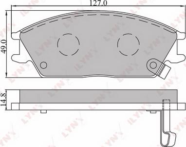 LYNXauto BD-3601 - Kit de plaquettes de frein, frein à disque cwaw.fr