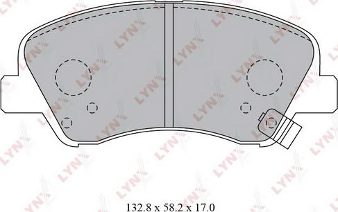 LYNXauto BD-3619 - Kit de plaquettes de frein, frein à disque cwaw.fr