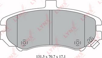 LYNXauto BD-3610 - Kit de plaquettes de frein, frein à disque cwaw.fr