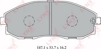 LYNXauto BD-3613 - Kit de plaquettes de frein, frein à disque cwaw.fr