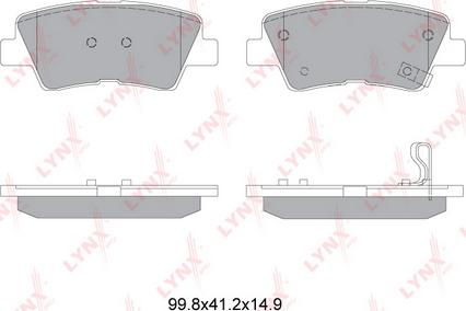 LYNXauto BD-3634 - Kit de plaquettes de frein, frein à disque cwaw.fr