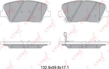 LYNXauto BD-3630 - Kit de plaquettes de frein, frein à disque cwaw.fr