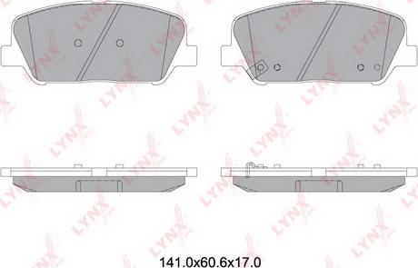 LYNXauto BD-3631 - Kit de plaquettes de frein, frein à disque cwaw.fr