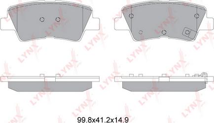 LYNXauto BD-3632 - Kit de plaquettes de frein, frein à disque cwaw.fr