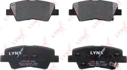 LYNXauto BD-3620 - Kit de plaquettes de frein, frein à disque cwaw.fr