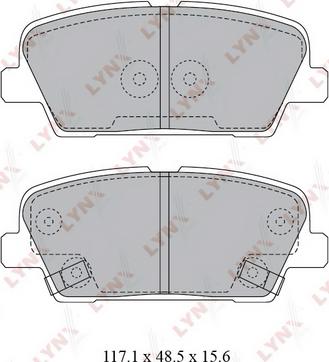 LYNXauto BD-3623 - Kit de plaquettes de frein, frein à disque cwaw.fr