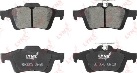 LYNXauto BD-3045 - Kit de plaquettes de frein, frein à disque cwaw.fr