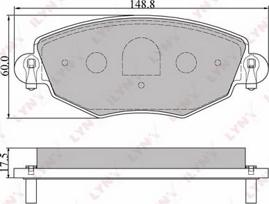 LYNXauto BD-3006 - Kit de plaquettes de frein, frein à disque cwaw.fr