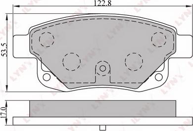 LYNXauto BD-3003 - Kit de plaquettes de frein, frein à disque cwaw.fr