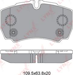 LYNXauto BD-3035 - Kit de plaquettes de frein, frein à disque cwaw.fr