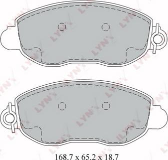 LYNXauto BD-3033 - Kit de plaquettes de frein, frein à disque cwaw.fr