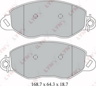 LYNXauto BD-3032 - Kit de plaquettes de frein, frein à disque cwaw.fr