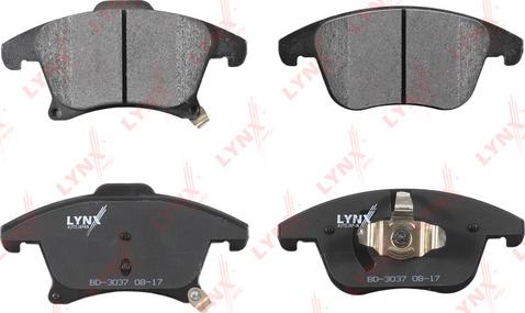 LYNXauto BD-3037 - Kit de plaquettes de frein, frein à disque cwaw.fr