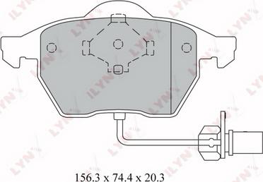 LYNXauto BD-3024 - Kit de plaquettes de frein, frein à disque cwaw.fr