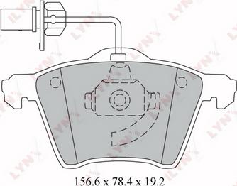 LYNXauto BD-3026 - Kit de plaquettes de frein, frein à disque cwaw.fr