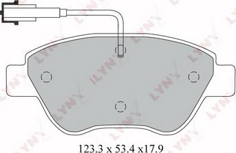 LYNXauto BD-2812 - Kit de plaquettes de frein, frein à disque cwaw.fr