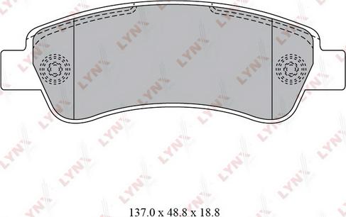 LYNXauto BD-2830 - Kit de plaquettes de frein, frein à disque cwaw.fr