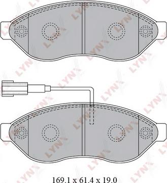 LYNXauto BD-2828 - Kit de plaquettes de frein, frein à disque cwaw.fr