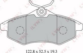 LYNXauto BD-2204 - Kit de plaquettes de frein, frein à disque cwaw.fr