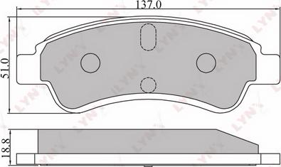 LYNXauto BD-2201 - Kit de plaquettes de frein, frein à disque cwaw.fr