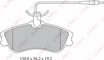 LYNXauto BD-2203 - Kit de plaquettes de frein, frein à disque cwaw.fr