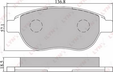 LYNXauto BD-2202 - Kit de plaquettes de frein, frein à disque cwaw.fr