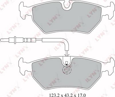 LYNXauto BD-2218 - Kit de plaquettes de frein, frein à disque cwaw.fr