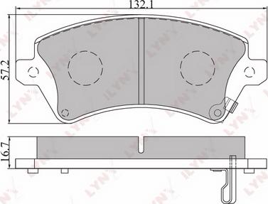 LYNXauto BD-7540 - Kit de plaquettes de frein, frein à disque cwaw.fr