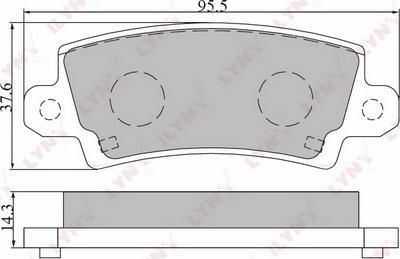 LYNXauto BD-7541 - Kit de plaquettes de frein, frein à disque cwaw.fr