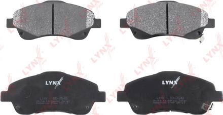 LYNXauto BD-7548 - Kit de plaquettes de frein, frein à disque cwaw.fr