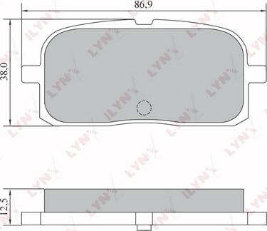 LYNXauto BD-7556 - Kit de plaquettes de frein, frein à disque cwaw.fr