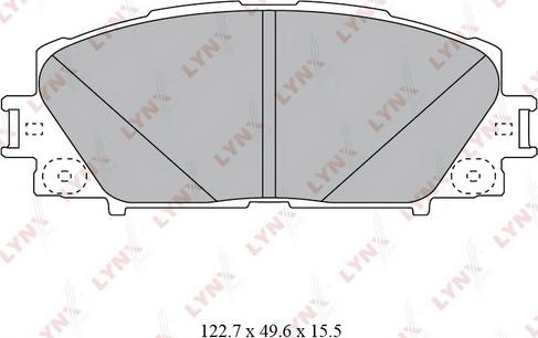 LYNXauto BD-7550 - Kit de plaquettes de frein, frein à disque cwaw.fr