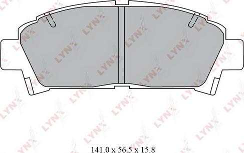 LYNXauto BD-7558 - Kit de plaquettes de frein, frein à disque cwaw.fr