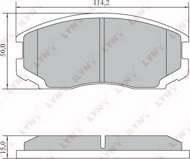 LYNXauto BD-7553 - Kit de plaquettes de frein, frein à disque cwaw.fr