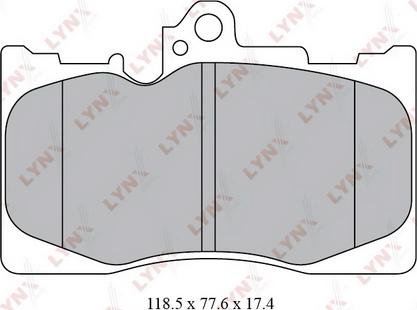 LYNXauto BD-7566 - Kit de plaquettes de frein, frein à disque cwaw.fr