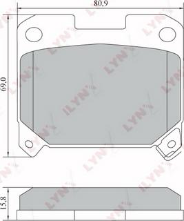 LYNXauto BD-7562 - Kit de plaquettes de frein, frein à disque cwaw.fr