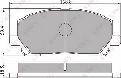 LYNXauto BD-7506 - Kit de plaquettes de frein, frein à disque cwaw.fr