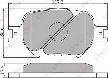 LYNXauto BD-7507 - Kit de plaquettes de frein, frein à disque cwaw.fr