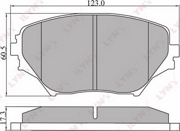 LYNXauto BD-7511 - Kit de plaquettes de frein, frein à disque cwaw.fr