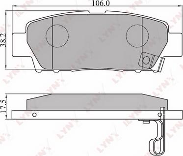 LYNXauto BD-7513 - Kit de plaquettes de frein, frein à disque cwaw.fr