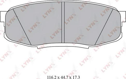 LYNXauto BD-7581 - Kit de plaquettes de frein, frein à disque cwaw.fr