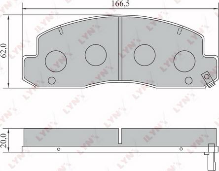 LYNXauto BD-7587 - Kit de plaquettes de frein, frein à disque cwaw.fr