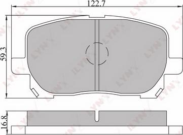 LYNXauto BD-7531 - Kit de plaquettes de frein, frein à disque cwaw.fr