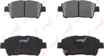 LYNXauto BD-7526 - Kit de plaquettes de frein, frein à disque cwaw.fr