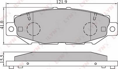 LYNXauto BD-7528 - Kit de plaquettes de frein, frein à disque cwaw.fr