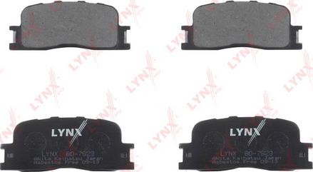 LYNXauto BD-7523 - Kit de plaquettes de frein, frein à disque cwaw.fr