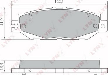 LYNXauto BD-7570 - Kit de plaquettes de frein, frein à disque cwaw.fr