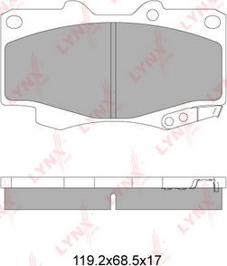 LYNXauto BD-7606 - Kit de plaquettes de frein, frein à disque cwaw.fr