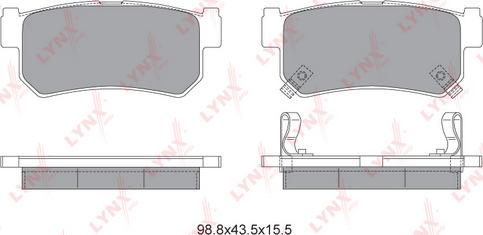 LYNXauto BD-7000 - Kit de plaquettes de frein, frein à disque cwaw.fr